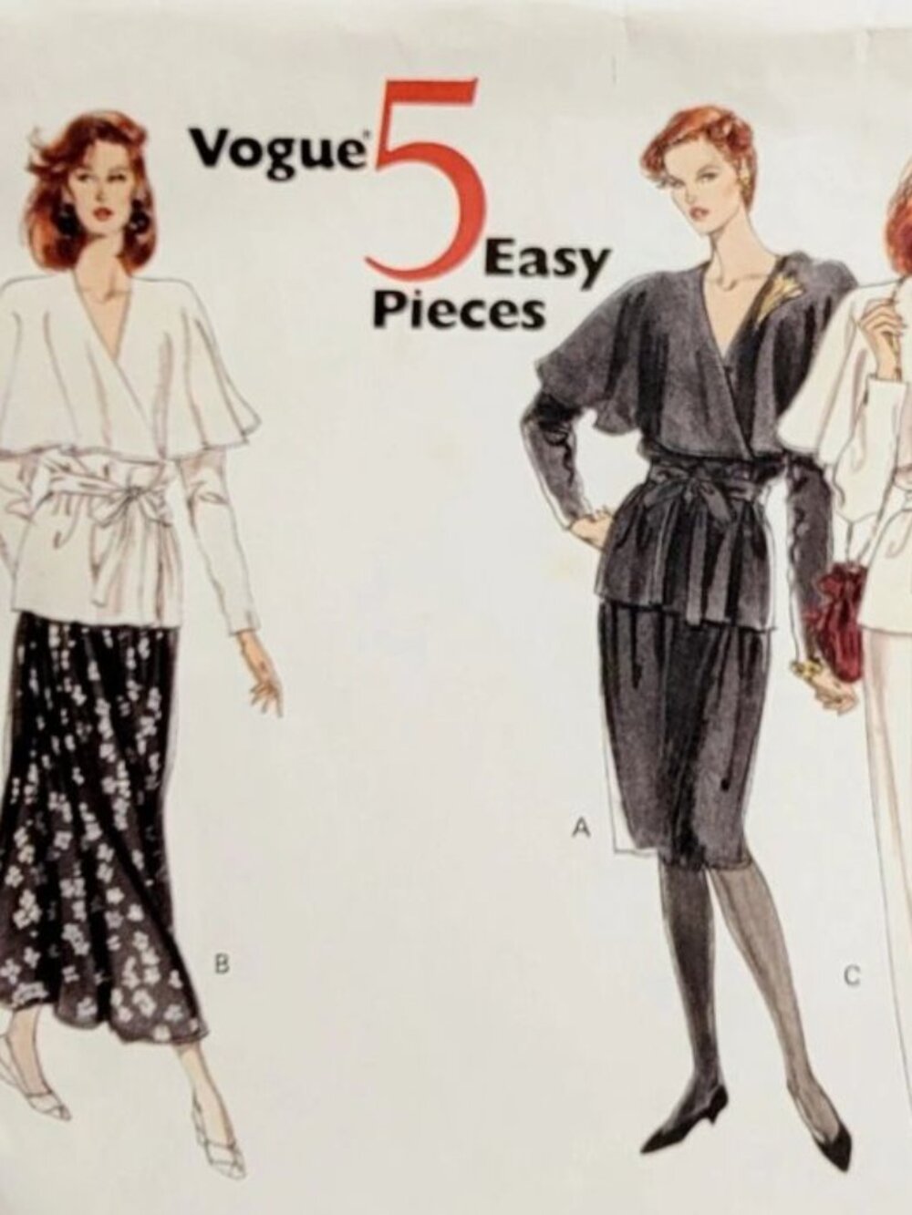 Vogue Pattern 2415 Misses Dress Top Skirt Pants Size 14-16-18